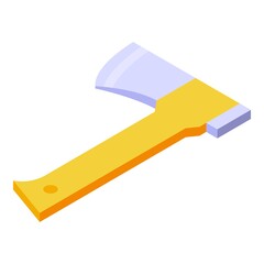 Hike axe icon. Isometric of Hike axe vector icon for web design isolated on white background