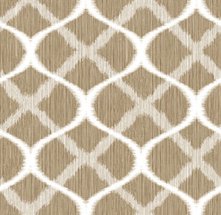 Highly Detailed Interior Damask Seamless Pattern Trendy Fashion Colors Geometric Cross Texture