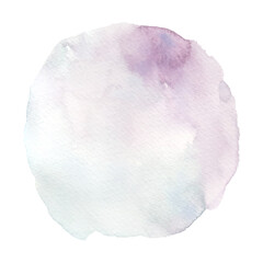 Purple and blue gradient stain watercolor brush shapes