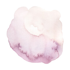 Purple gradient stain watercolor brush shapes