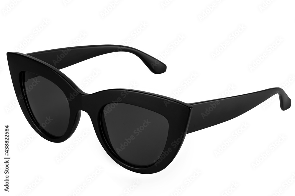 Wall mural Black sunglasses isolated on white background. File contains clipping path.