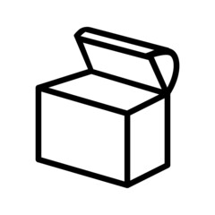 Treasure chest, Opened chest treasuresvector icon on white background