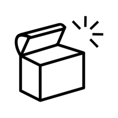 Treasure chest, Opened chest treasuresvector icon on white background