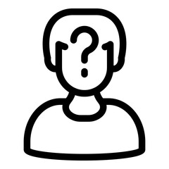 Anonymous thief icon. Outline Anonymous thief vector icon for web design isolated on white background