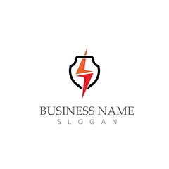 flash thunderbolt logo template