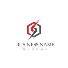 flash thunderbolt logo template