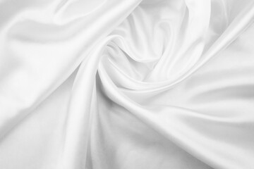 Naklejka na ściany i meble white background, closeup texture of cloth