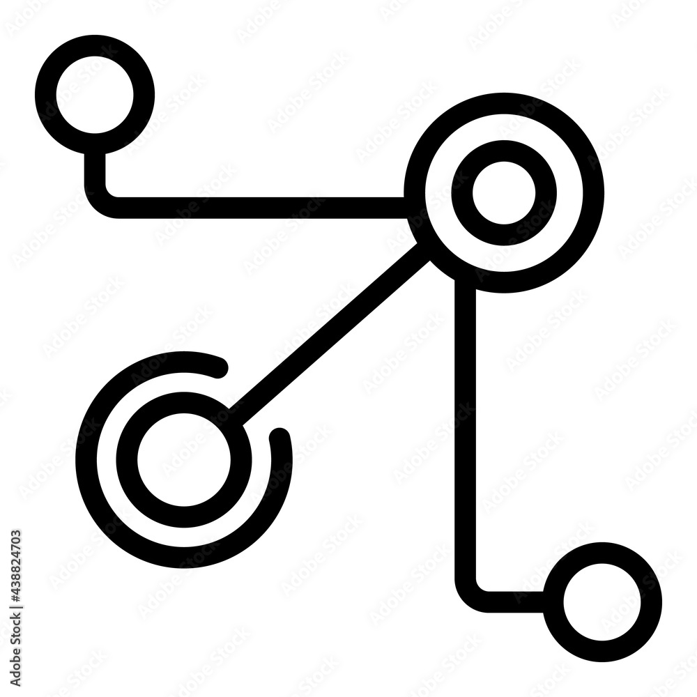Poster scheme trust relationship icon. outline scheme trust relationship vector icon for web design isolate