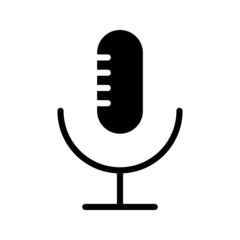 Record Microphone icon vector illustration eps 10, Sound concept.
