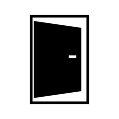 Door flat icon. Single high quality outline symbol for web design or mobile app. Door thin line signs for design logo. eps 10