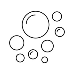 bubble vector line icon. eps 10