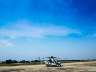 Fototapeta premium Helicopter for air force.