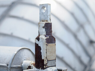 Level indicator by conductivity type was installed in power plant for remote monitor and control tank or drum of boiler.