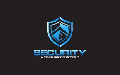 Illustration vector graphic of safe, lock, shield, and security logo design template