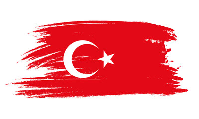 Turkey Flag, Türk bayrağı, National flag of Turkey, Turkish flag in standard proportion color mode RGB. vector illustration