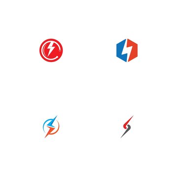 flash thunderbolt logo template