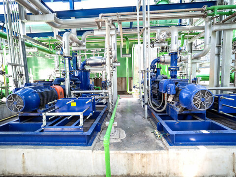 Vacuum systems for apply industrial zone in Combined-Cycle Co-Generation Power Plant with closed up