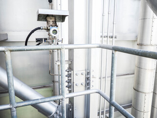 Pressure transmitter was installed in power plant.