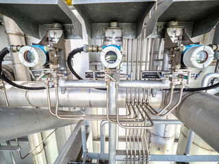 Pressure transmitter was installed in power plant.