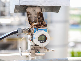 Pressure transmitter was installed in power plant.