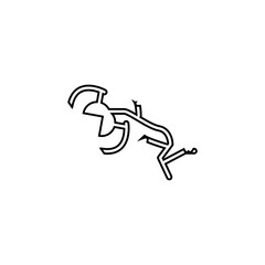 Carnivorous line icon. Simple style researching wild plants poster background symbol. Logo design element. T-shirt printing. Vector for sticker.