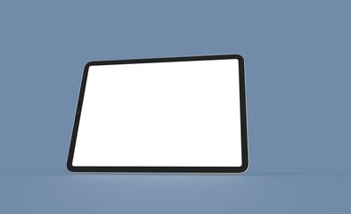 pc  tablet computer  ipad with blank 3d