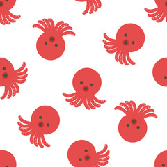 タコ　シームレスパターン