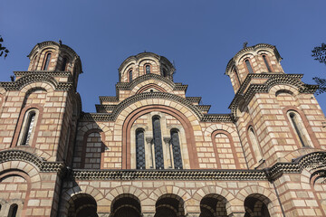 Fototapeta Church of St. Mark (Crkva Svetog Marka) - Serbian Orthodox church located in the Tasmajdan Park in Belgrade, Serbia. obraz