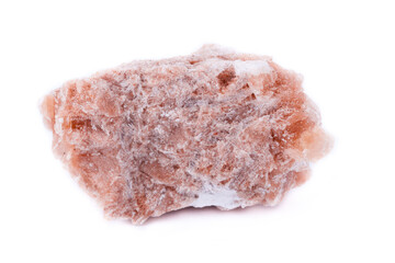 macro mineral-stone in the desert rose on a white background