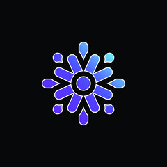 Aster blue gradient vector icon