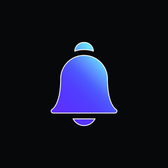 Bell blue gradient vector icon