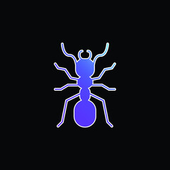 Ant blue gradient vector icon