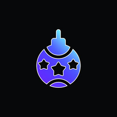 Bauble blue gradient vector icon