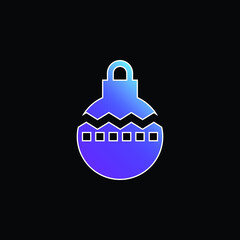 Bauble blue gradient vector icon