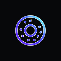 Bagel blue gradient vector icon