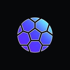 Fototapeta premium Ball blue gradient vector icon
