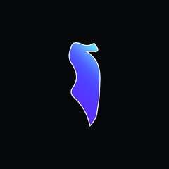 Bahrain blue gradient vector icon