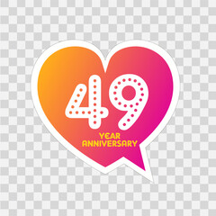 49 Years Anniversary Logo