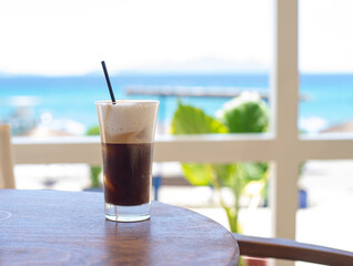 Freddo Cappuccino at the Beach in Kos - Greece