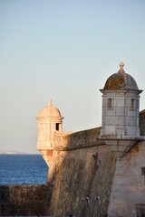Old fortress on the port of Lagos in the golden afternoon lights, Algarve, Portugal