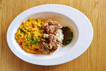 rice with pork