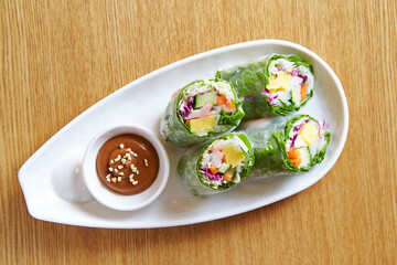 Vietnamese Spring Rolls,various vegetables 