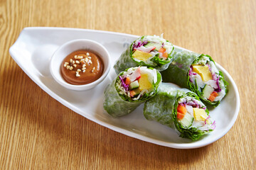 Vietnamese Spring Rolls,various vegetables 