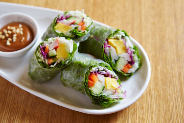 Vietnamese Spring Rolls,various vegetables 