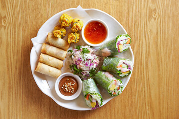 Vietnamese Spring Rolls,various vegetables 