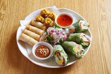 Vietnamese Spring Rolls,various vegetables 