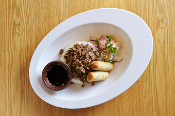 fried pork with rice