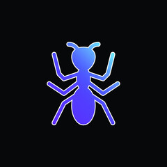 Ant blue gradient vector icon