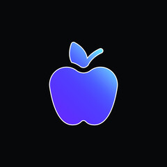 Apple blue gradient vector icon