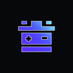 Battery blue gradient vector icon